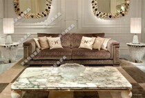 European neoclassical Royal light luxury beech wood furniture high-end club sales sofa Italy Milan CC furniture