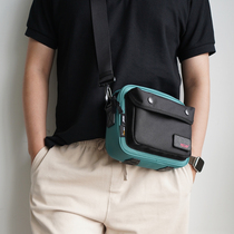 MESAP street fashion tide simple Cordura nylon Velcro embroidery mark male student shoulder bag small square bag