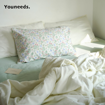 Youneeds. Film Sensation Cream Pure Color 60 Ultra Soft Pure Cotton Small Clear New Crushed Flowers Four Pieces Of Kit Minima Sheet Quilt