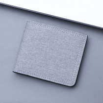 Zipped Canvas Small Wallet Men Short slim slim with buckle Childrens day Department minimalist folding bumpdown with small money clips small