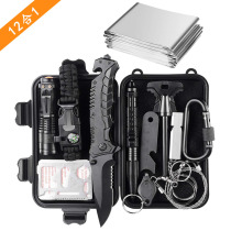 Field tactical survival box Travel self-driving tour Portable survival equipment tools First aid box SOS emergency supplies