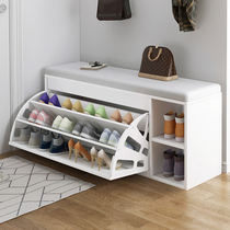 Entrance door changing shoes stool minimalist modern shoe cabinet storage stool Nordic wearing shoes stool sofa stool for shoe-changing stool-style shoe rack