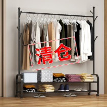 Wardrobe hangers fabric clothes rack simple rental house home bedroom iron rack storage modern simplicity
