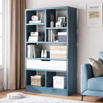 Bookshelf shelf landing household modern simple small simple bookcase bedroom storage cabinet wall integrated cabinet