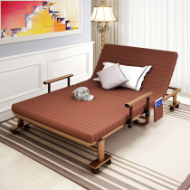 Folding bed single office lunch break recliner simple bed household double nap portable sturdy durable marching bed