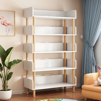 Bookshelves Shelving floor Easy multilayer cupboards Shelf Shelves Home Living Room Containing Shelf Leaning Wall Solid Wood Bookcase