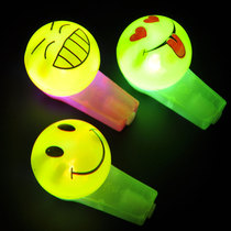 niceglow luminous whistle gift luminous face whistle LED funny whistle funny supplies