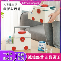 Household medicine box emergency portable medicine box large capacity creative childrens medicine box drug classification storage box small medicine box