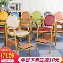 Hotel children dining table and chair childrens dining chair KFC hotel special chair baby baby foldable bb stool