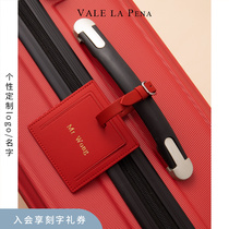 Light luxury tagging custom LOGO name eco-friendly leather luggage tag protection privacy pendant suitcase boarding pass