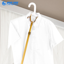 All-copper clothing rod extended clothing fork hanging clothes clothes drying Rod fork household clothes rack to pick up the clothes fork rod pick the clothes rod