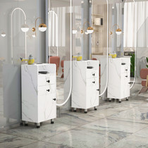 Barbershop tool cabinet Hair salon special tool table Hair salon shelf Drawer-type mirror table cabinet Small hair cutting cabinet