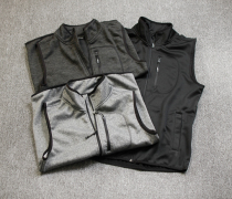  Autumn and winter outdoor activities mens plus velvet vest warm vest cardigan stand-up collar single vest 4641-085