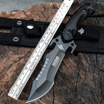 Knife self-defense sharp Special Forces knife outdoor knife army blade tritium knife with straight knife Wolf saber survival blade