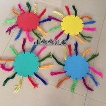 Hot sale handmade childrens wool Foam Frisbee UFO kindergarten toys outdoor games