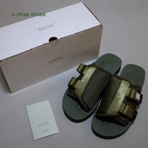 (A STAR)Spot~SUICOKE KAW -- CAB color stitching classic white label velcro slippers