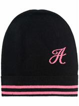 Dee Ocleppo Letter A Stripe Detail Pullover Cap 2022 Fall Winter Luxury Womens