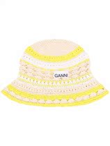 GANNI Label Bucket Hat 2022 Fall Winter Luxury Womens