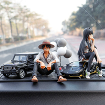Creative on-board pendulum sea thief Wang Luofei Snow Nairomen Personality Alloy Car Middle Control Desk Decoration Auto Supplies Men