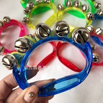 Orff music teaching aids plastic string childrens percussion instrument teaching aids hand bell Rattle Dance rattle
