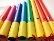 Orff musical instrument 8-tone tube Color 8-tone tube 8-tone tube Kindergarten 8-tone tube Kindergarten early education