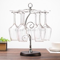 (24 optional) European-style wrought wine rack hanging cup holder upside down red wine cup holder hanging cup holder tall cup holder