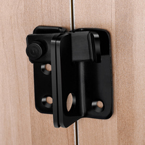 Sliding door lock buckle non-perforated sliding door lock black stainless steel door latch door latch door bolt buckle lock lock door lock