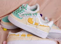  2021 popular new CL sneakers custom AF1 ice cream theme sneakers hand-painted DIY service without shoes