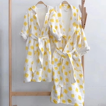 Good quality soft cotton bathrobe with four layers of delicate gauze childrens parent-child bath towel bathrobe robe
