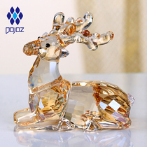 Interior jewelry ornaments crystal deer all the way to safety goddess car decoration car supplies Daquan car ornaments