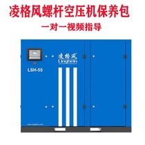Guangzhou ling ge feng manufacturers supply LS55 75 90 110 kW screw variable frequency air compressor mute energy-saving