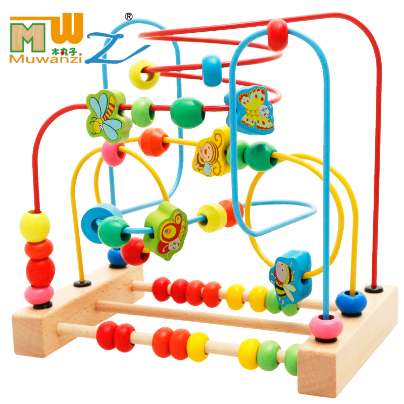 Baby toys taught by children around beads for 6-12 months and children's intelligence toys aged 0-1-2 and 3 years