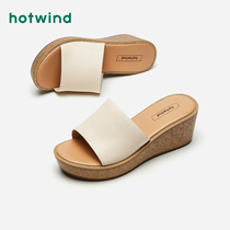 Hot air womens shoes 2021 summer new womens fashion sandals solid color low-top wedge sandals H55W1209