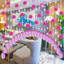 Crystal bead curtain living room dining room partition bedroom door curtain porch corridor screen decoration girl bead chain free of punching