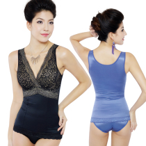 Shuyuan autumn and winter body shaping jacket postpartum gathering waist waist warm vest underwear ladies do not curl