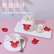 Wedding mini hand throwing small number of happy words Stickler Wedding House Placement Creative Wedding Decoration Throwing of Festive Items