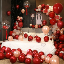 Wedding room layout set wedding set wedding new house decoration package Net Red Mans Woman bedroom wedding balloon wedding supplies