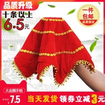 Dance hand silk flower northeast two people turn hand silk flower dance Yangko red handkerchief square dance octagonal towel a pair of Pats