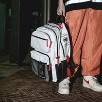  ins trendy cool junior high school backpack men and women simple lightweight large-capacity backpack multi-layer high school student school bag Korean version