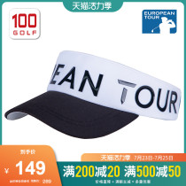 EuropeanTour European Tour Golf Cap Mens Summer Visor No Top Hat Sports Adjustable Mens Cap