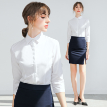 Professional clothing goddess fan temperament fashion suit female summer interview teacher white high-end formal work clothes skirt