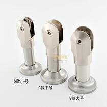 Public toilet toilet partition support foot hardware accessories plate multi-specification stainless steel bracket base anchor