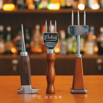 Bar raiders Japanese-style bartending multi-function ice pick Single-head ice chisel Three-fork ice chisel Ice repair ice splitter
