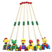 Baby walker stroller Single rod push music animal Childrens walker artifact Baby multi-functional toy