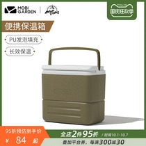 Mugao Flute portable portable incubator refrigerator car outdoor picnic food Ice Cube cold preservation box ice bucket