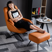 Nordic Swivel Single Sofa Chair Small Family Style Living-room Sloth Chair Bedroom Balcony Light Lavish Sloth Sofa Casual Chair