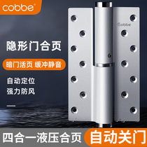 Cabe invisible door hinge hydraulic buffer spring hinge door closer automatic door closing positioning loose leaf