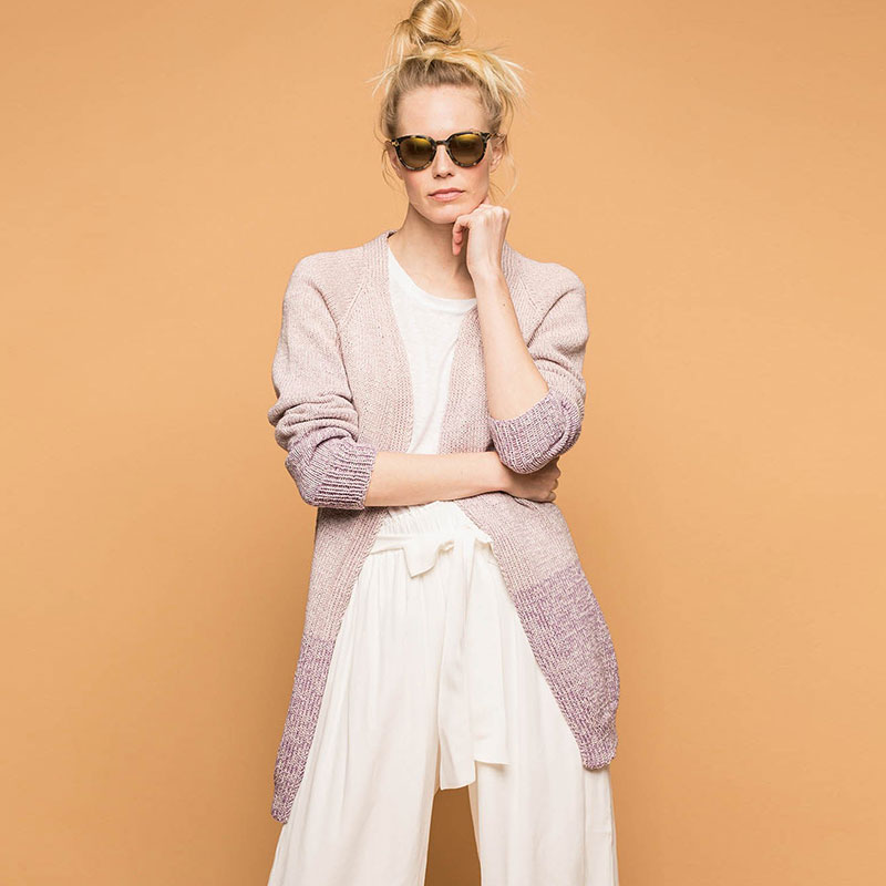 SANDNES GARN MANDARIN PETIT TYNN LINE batik long coat material pack DIY