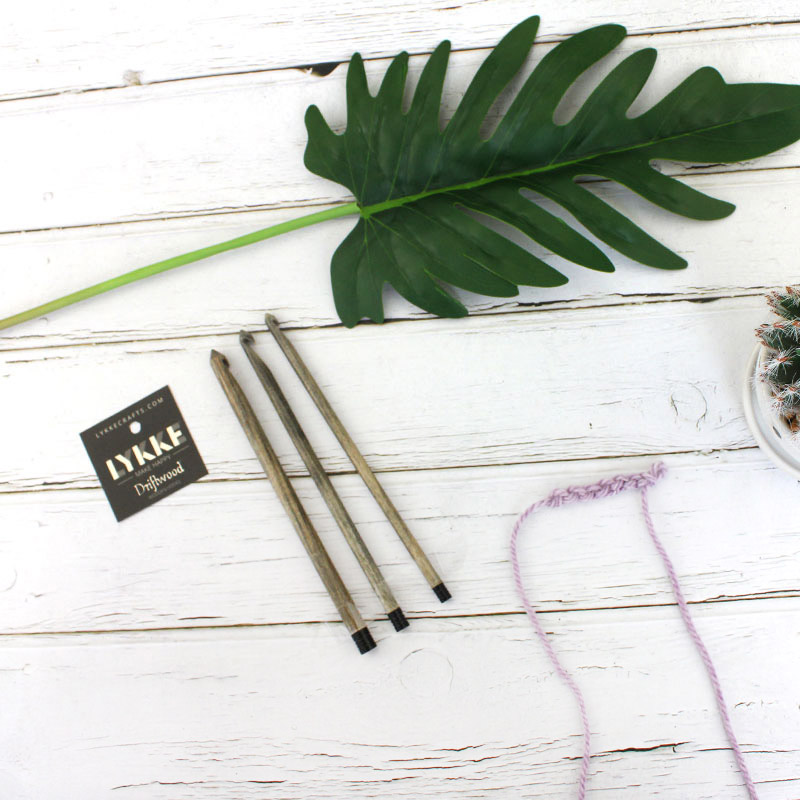 LYKKE 615cm single-headed crochet wooden crochet scarf sweater needle DIY