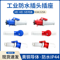 Waterproof industrial plug socket 3 Core 4 Core 5 Core 63A 125A IP67 Air connection Notre Dame
